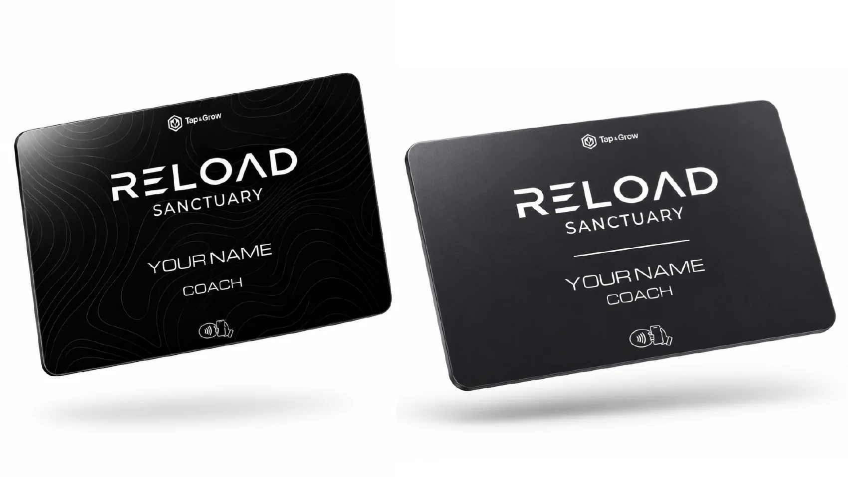 Illustrative Reload coach NFC cards
